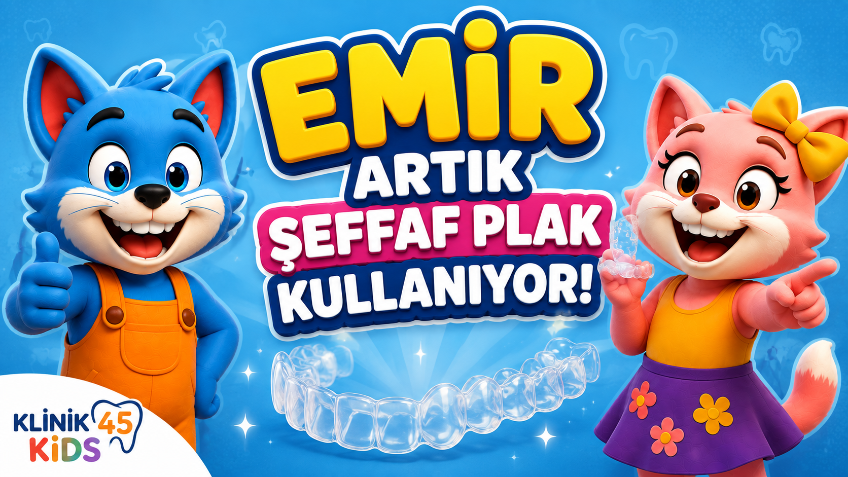 Emir artık invisalign Şeffaf Plak kullanıyor
